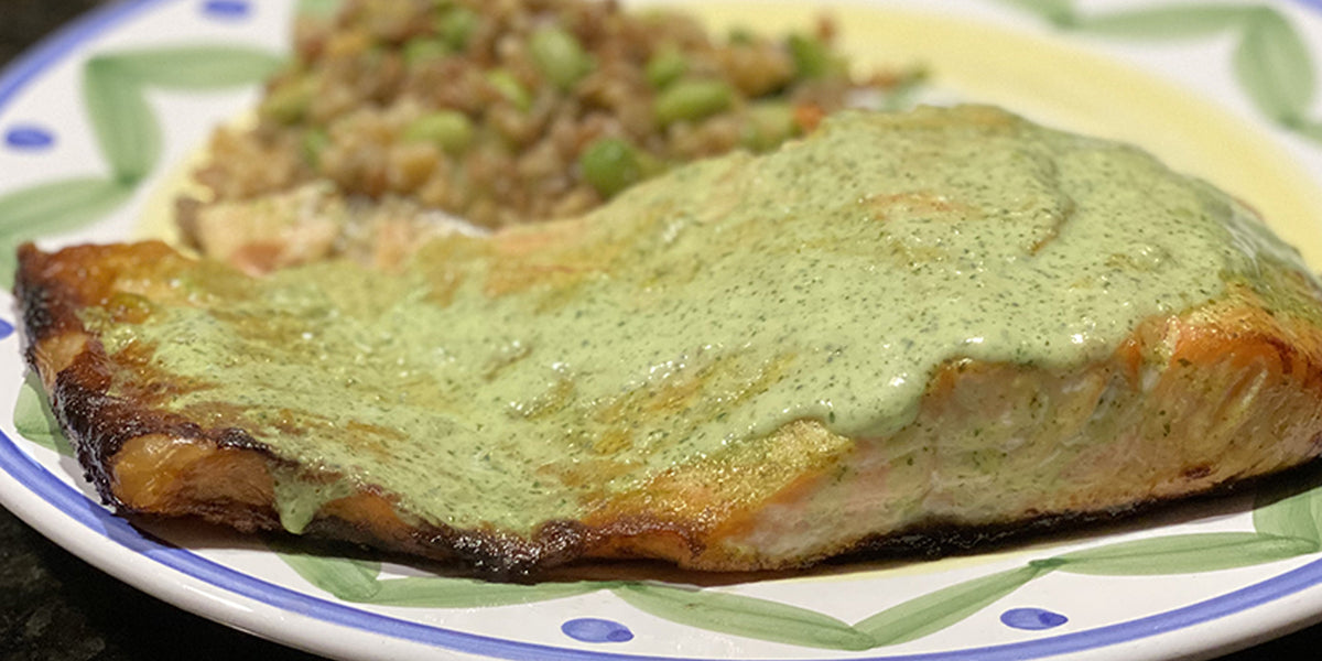 Salmon with Jalapeño Cream Sauce Trucchi's Supermarket