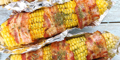 Bacon Wrapped Corn on the Cob