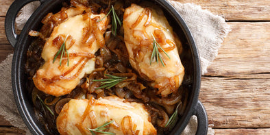 Gruyere Chicken with Onions