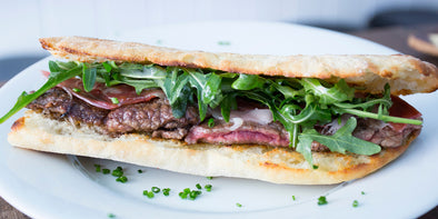 Steak Sandwich with Homemade Herb Butter