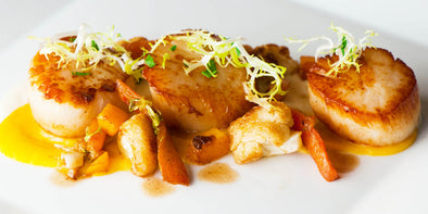 Seared Scallops in Tarragon Sauce