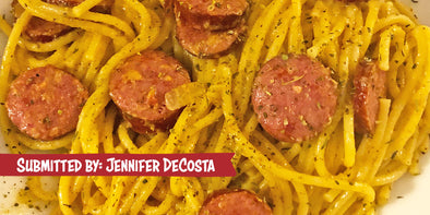 Sweet and Tangy Kielbasa Pasta