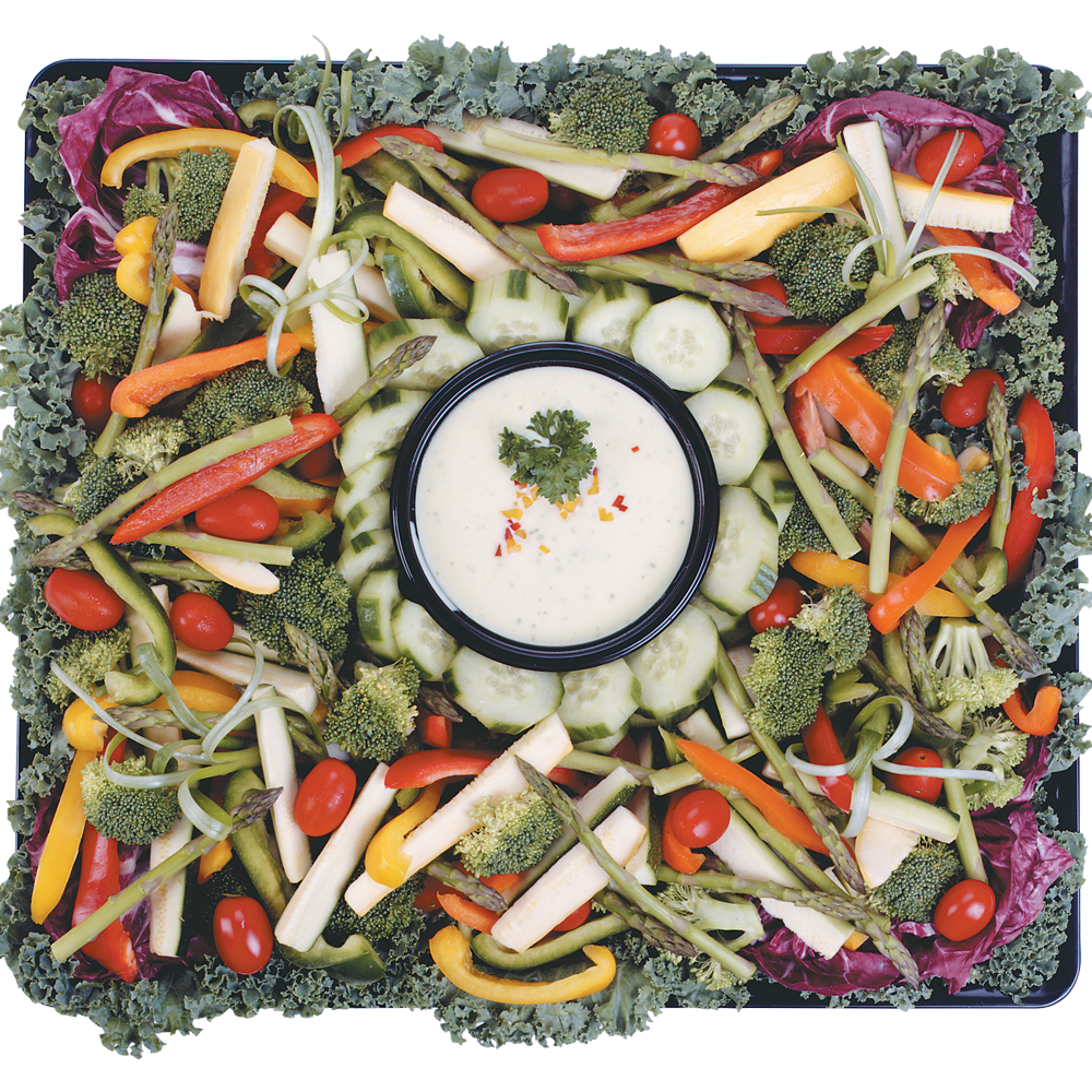 Fancy shop vegetable tray